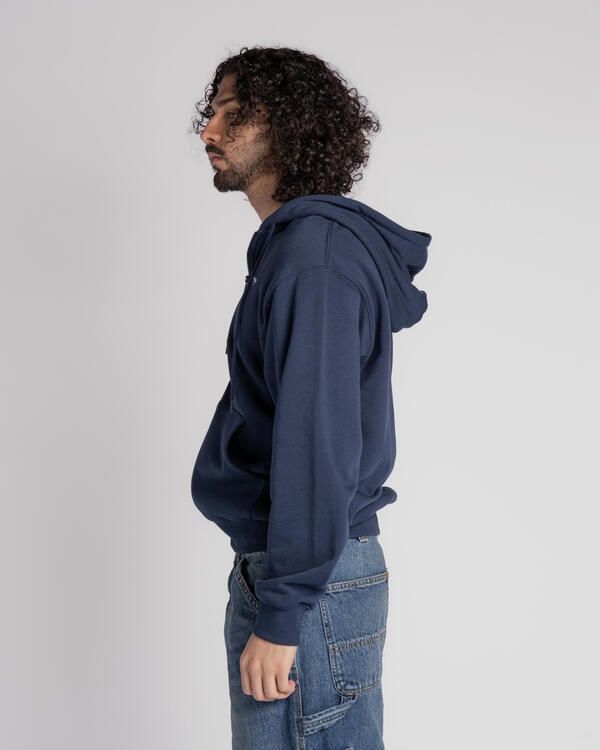 【THISISNEVERTHAT】フード付きジップアップセーター ネイビー thisisneverthat INTL. Logo Zip Up Hoodie | TN251TSWHZ02